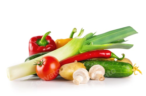 Preview: Still life of fresh raw vegetables