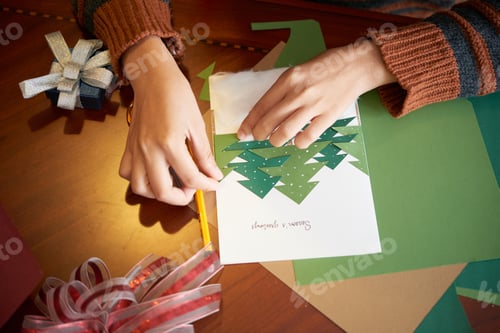 Preview: Making Christmas greeting card