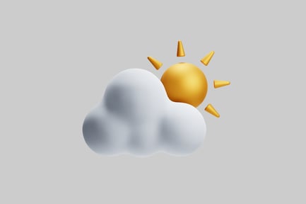 Preview: Stylized illustration of a cloud and sun