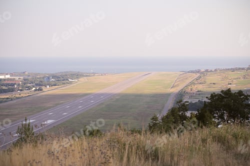 Preview: Runway In The Resort Town On A Sunny Day