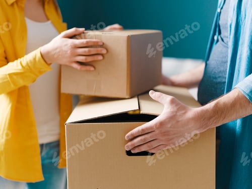 Preview: Happy couple moving in their new house