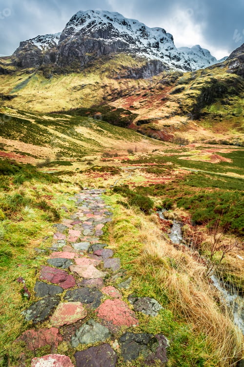 Preview: Mountain footpath in Glencoe, Scotland