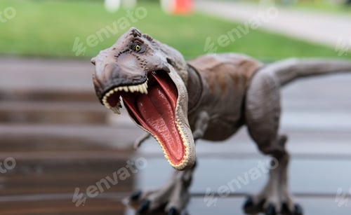 Preview: Dinosaur rubber toy on the children’s party