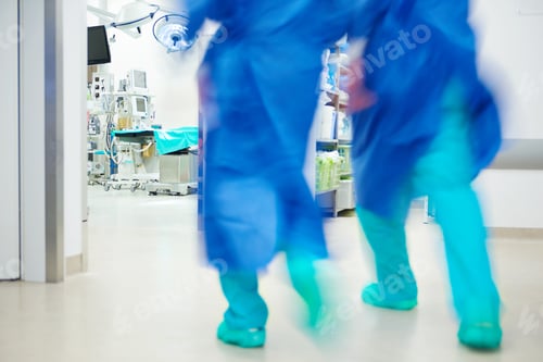 Preview: Doctors running in a hurry
