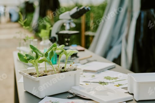 Preview: Growing Plants in Modern Agricultural Laboratory Setting