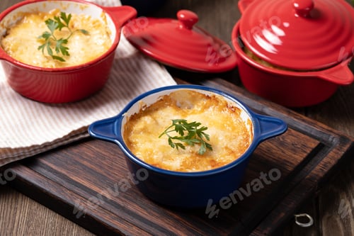 Preview: Chicken Stew with Cheese Baked in Pot