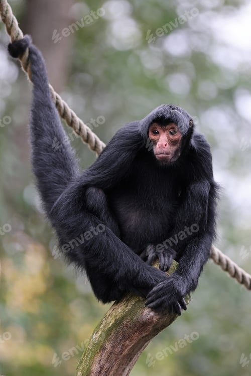 Preview: The red-faced spider monkey (Ateles paniscus)
