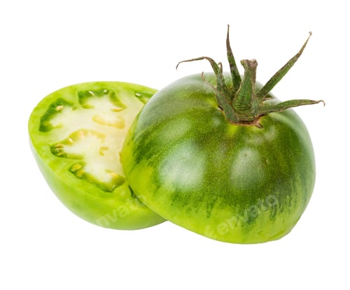 Preview: Sliced green tomato