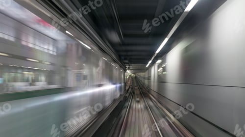 Preview: Moving subway train