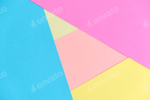 Preview: pastel color paper texture background. Abstract geometric paper background. trend colors. Colorful