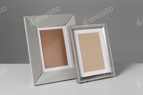 Preview: Blank photo frame on the table