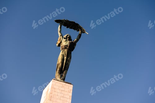 Preview: Statue of Liberation Monument (Liberty Statue), The Citadel, Gellert Hill, Budapest, Hungary, Europe