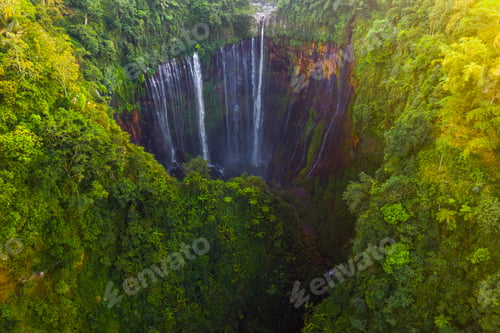 Preview: Nature landscape background in Java island, Indonesia