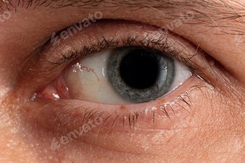 Preview: male blue eye close up