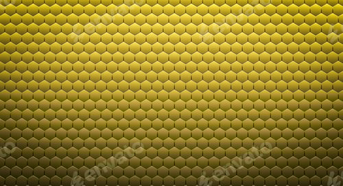 Preview: Golden Honeycomb Pattern Abstract