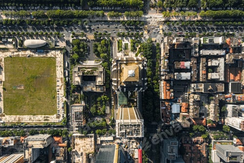 Preview: Picturesque aerial view of Wuhan's Old City district, illuminated by the morning light