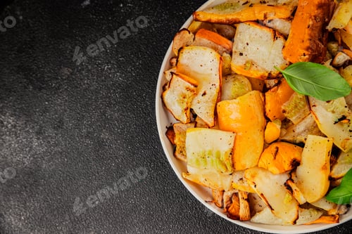 Preview: grilled zucchini warm salad vegetables dish natural product tasty snack fresh gourmet food