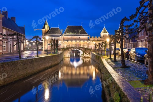 Preview: Amersfoort, Netherlands at the Koppelport at dawn.