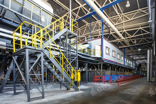 Preview: Modern waste recycling processing plant. Separate garbage collection.