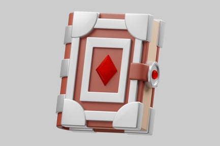 Preview: Gaming spellbook with diamond icon