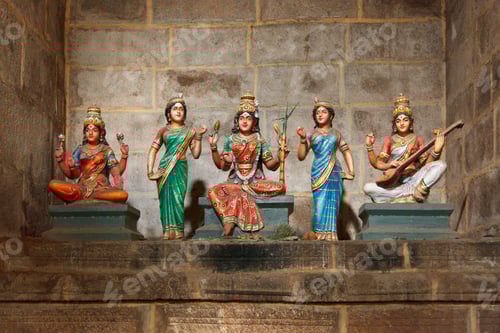 Preview: Hindu goddesses Parvati, Lashmi and Saraswati