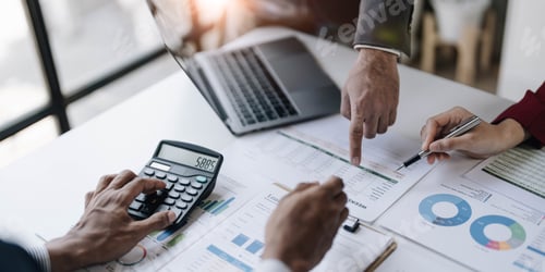 Preview: Business Professionals Analyzing Data at Office Workplace