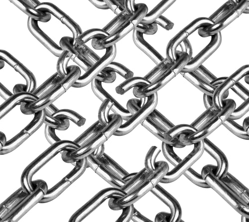 Preview: Closeup of metallic and heavy chains