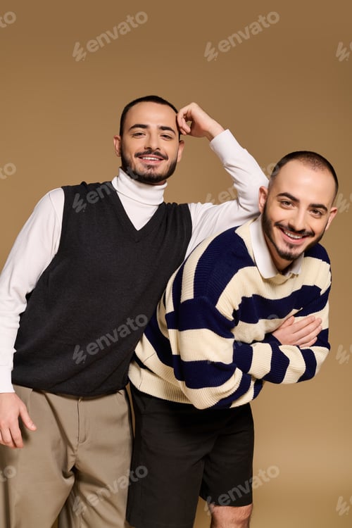 Preview: Twins showcase their stylish outfits in a playful and charming family moment