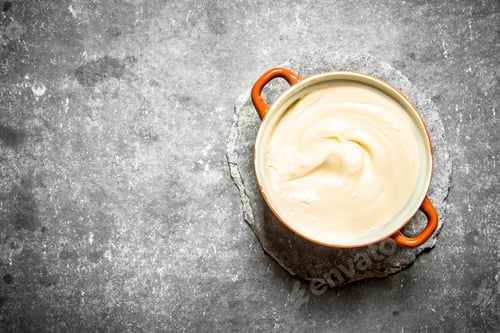 Preview: Mayonnaise in a bowl.