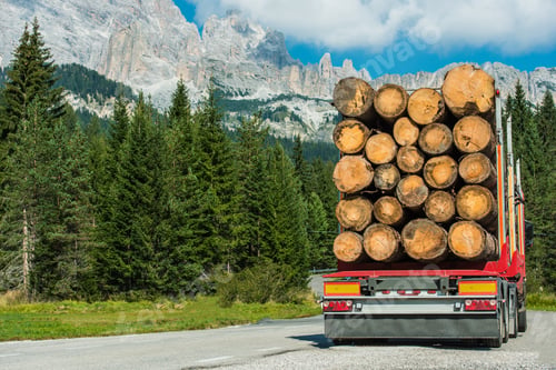 Preview: Timber Lumber Truck Delivery