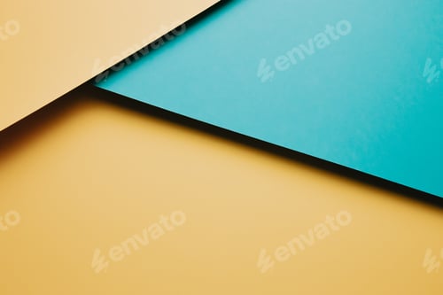 Preview: Flat background with different color layers blue and yellow, ukraine flag.