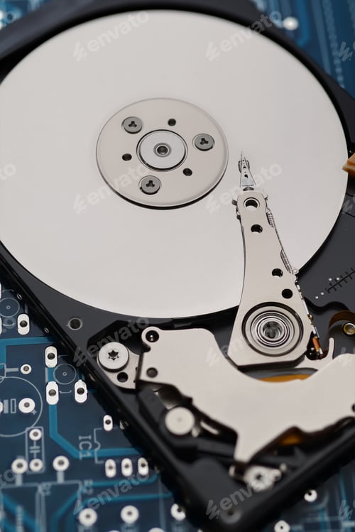 Preview: Opened hard disk drive