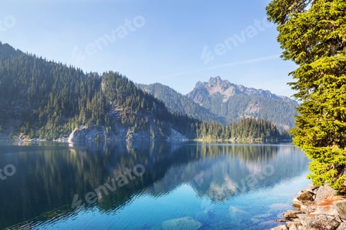 Preview: Mountains lake