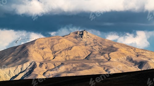 Preview: Beautiful clouds over the top of the mountain