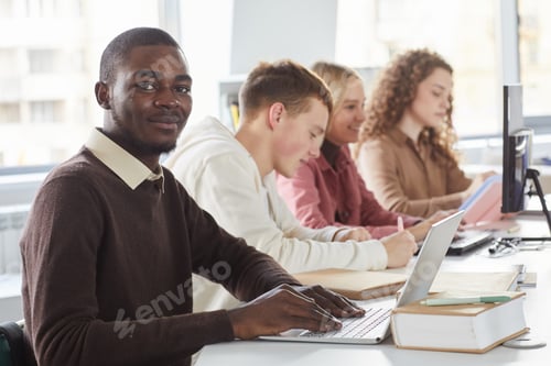 Preview: Portrait of Young African Man in College