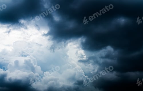 Preview: Cloud storm sky dark rain lightning thunder stormy