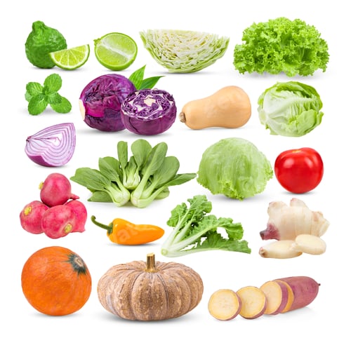 Preview: Bergamot; Iceberg; mint; cabbage; lettuce; butternut; Bok choy;