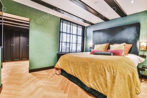 Preview: Luxury bed in stylish bedroom