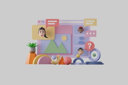 Preview: Abstract business communication scene