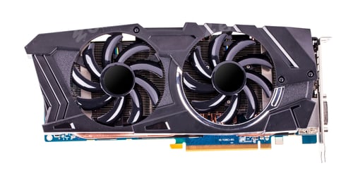 Preview: Professional video card isolated