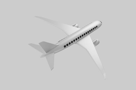 Preview: Passenger jet airplane for travel
