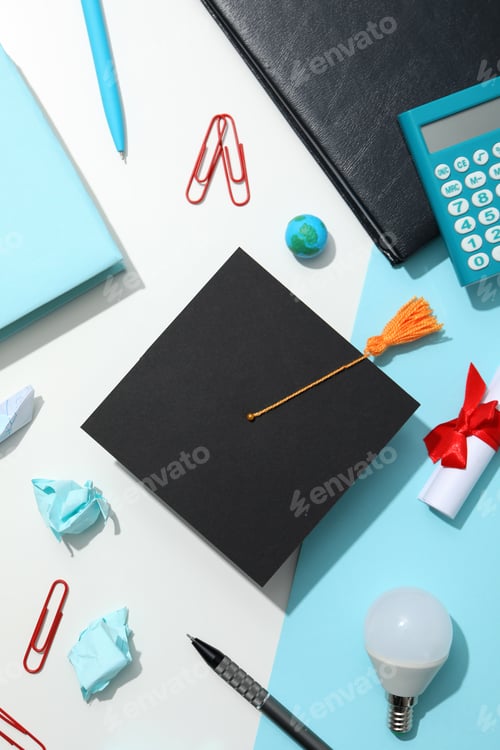 Preview: Concept of graduation, high school graduation, college graduation