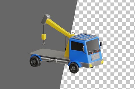 Preview: Crane Truck 3D Icon