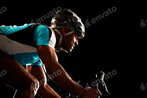 Preview: Man poised on bike