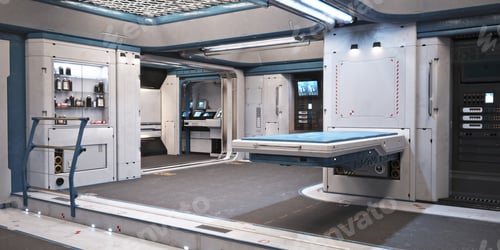 Preview: Sci fi medical bed room
