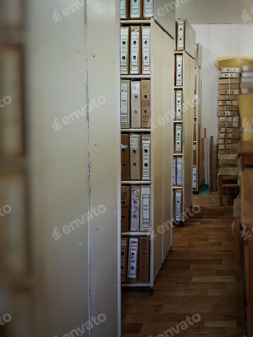 Preview: Archive of documents in the department of standardization at an industrial enterprise.