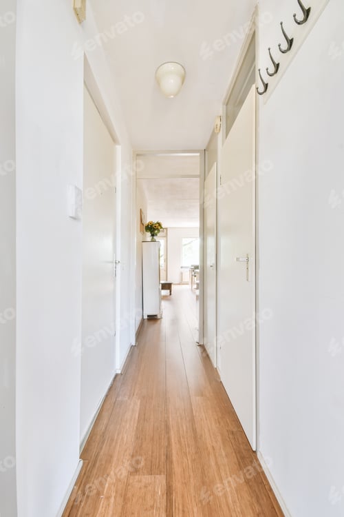 Preview: Beautiful empty room with a modern interior