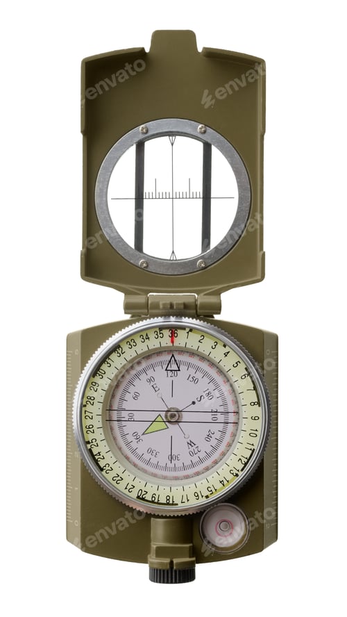 Preview: Green square compass