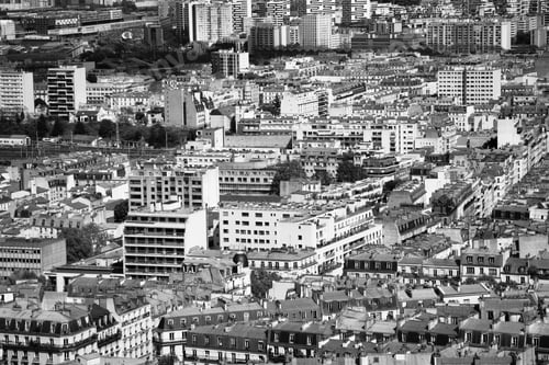Preview: Aerial view of Paris business district