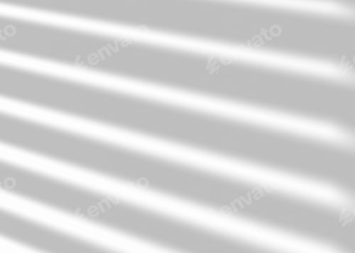 Preview: Shadow from window blinds, overlay effect. Realistic gray shadow on white background.